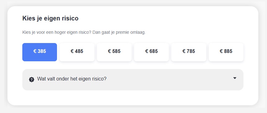 choose your deductible